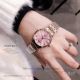Perfect Replica Longines Pink Dial Rose Gold Band 32mm Women's Watch (4)_th.jpg